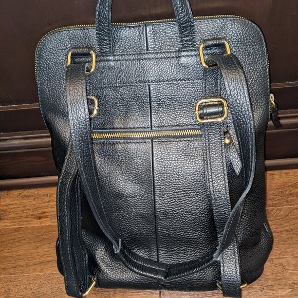 L Credi Bags Lcredi Genuine Leather Backpack Purse Poshmark